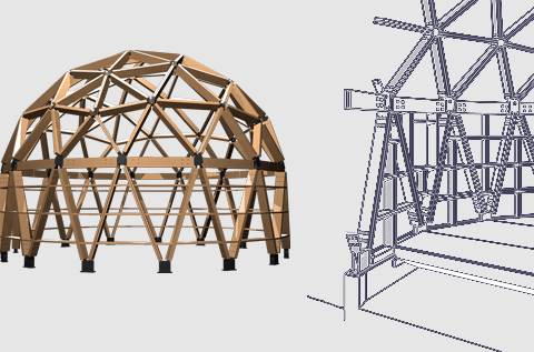 BESS　木造マルチドーム構法